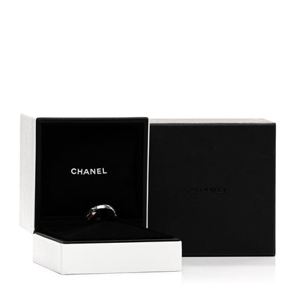 Chanel 18K White Beige Gold Diamond Coco Crush Toi et Moi Ring 52 6 5 of 5