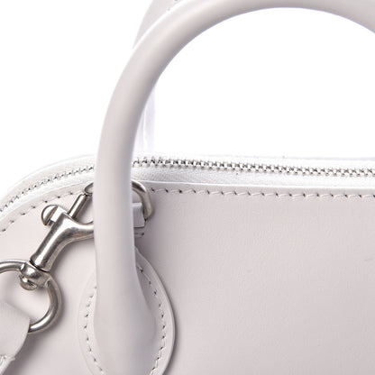 Balenciaga Calfskin Lipstick Logo XXS Ville Top Handle Bag White 9 of 13