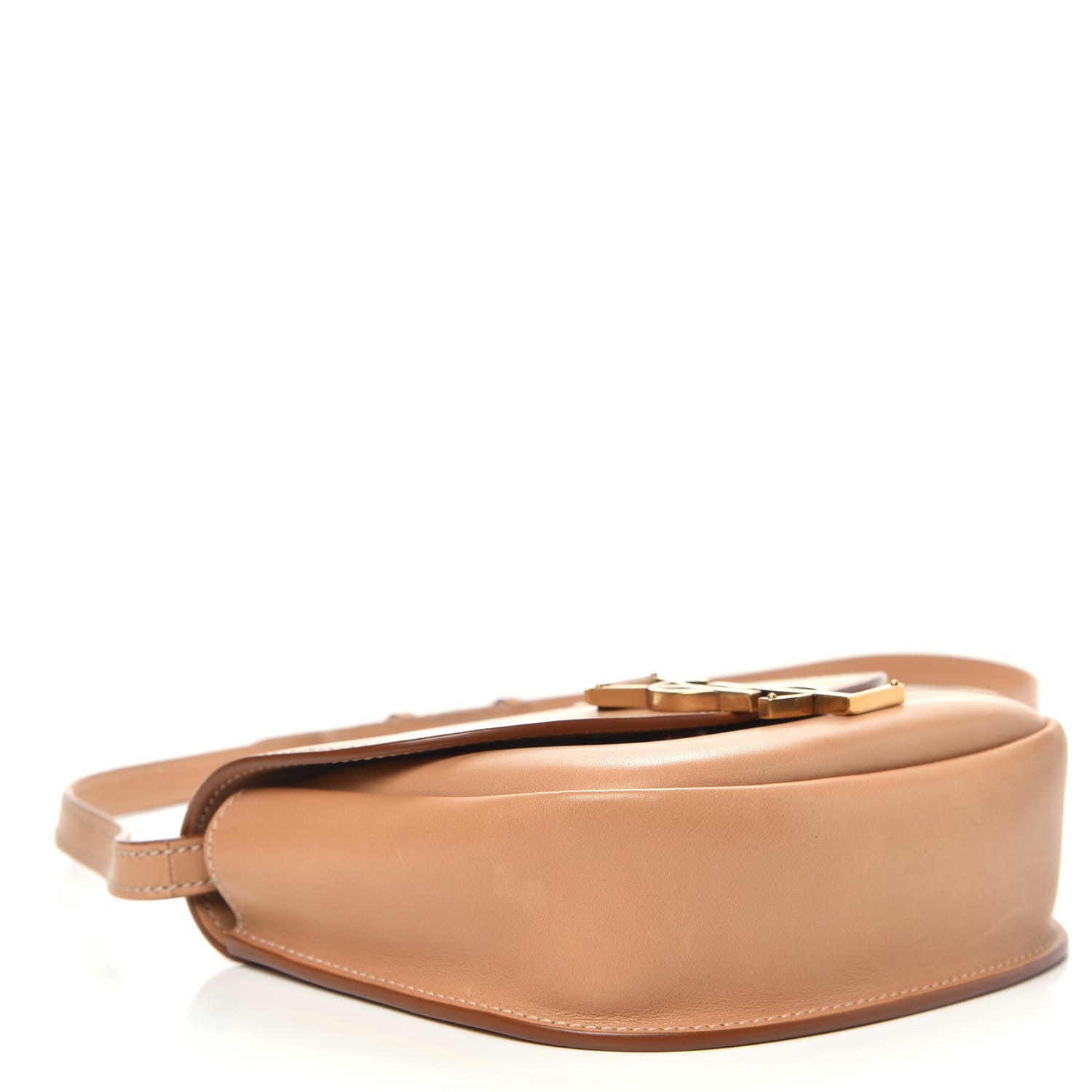 Saint Laurent Smooth Vintage Calfskin Small Kaia Satchel Brown Gold 4 of 12