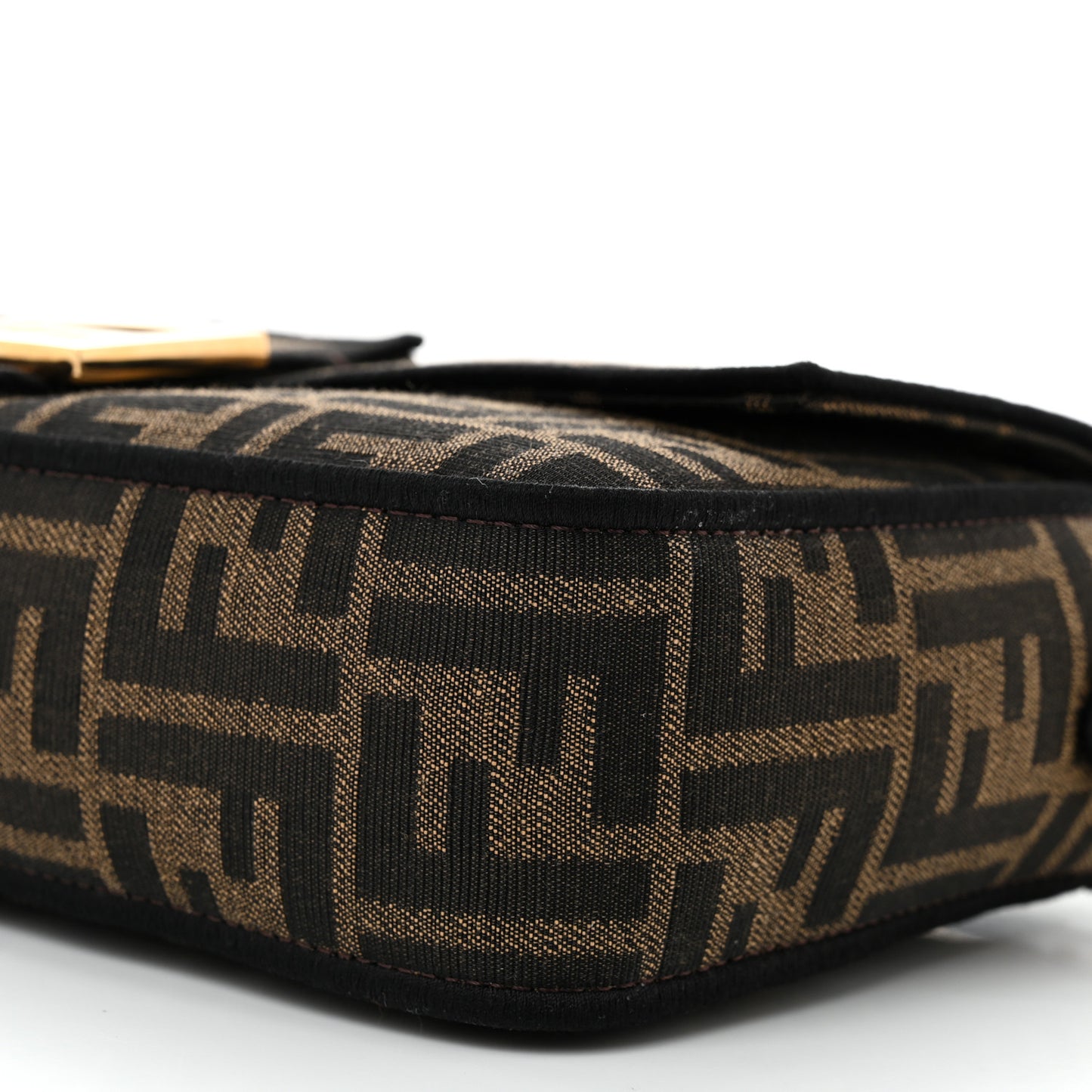 Fabric Jacquard FF 1974 Medium Baguette Tobacco Moro Black