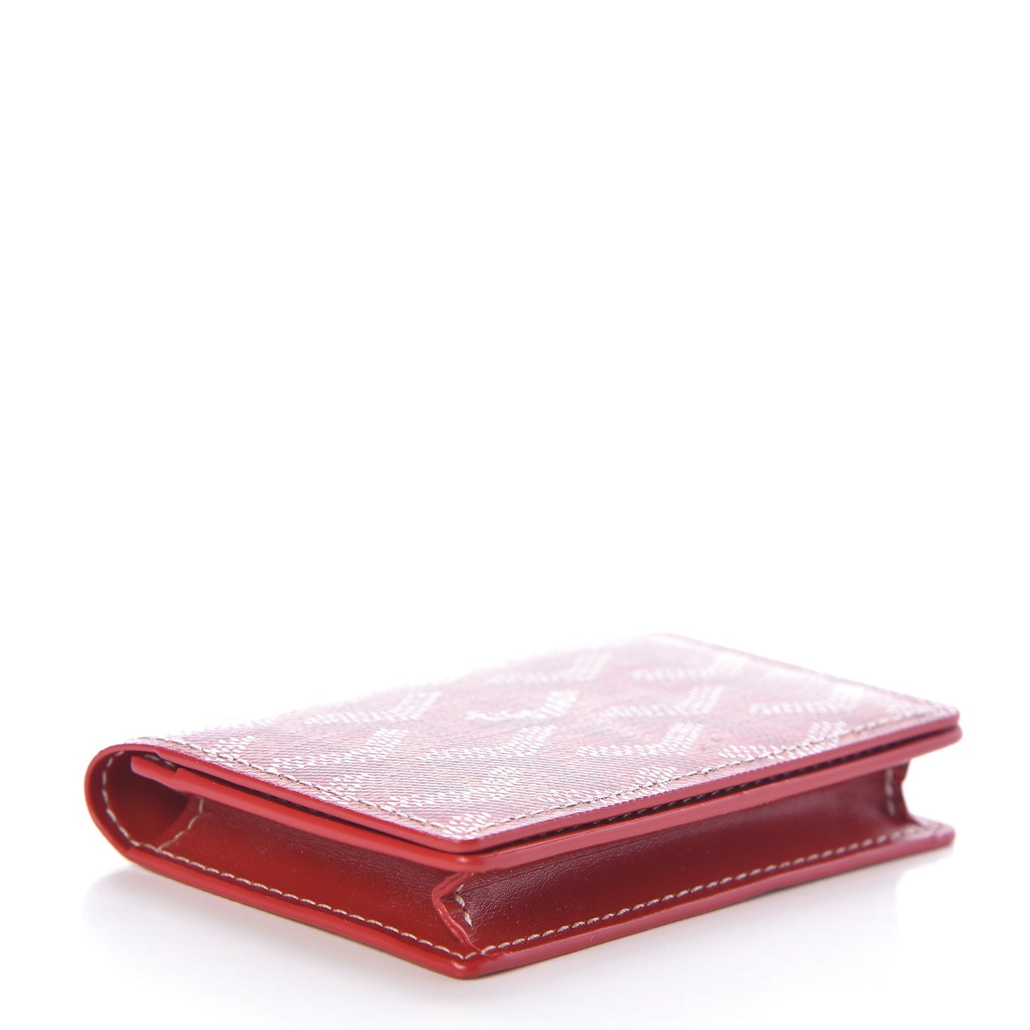 Goyardine Business Card Holder Red