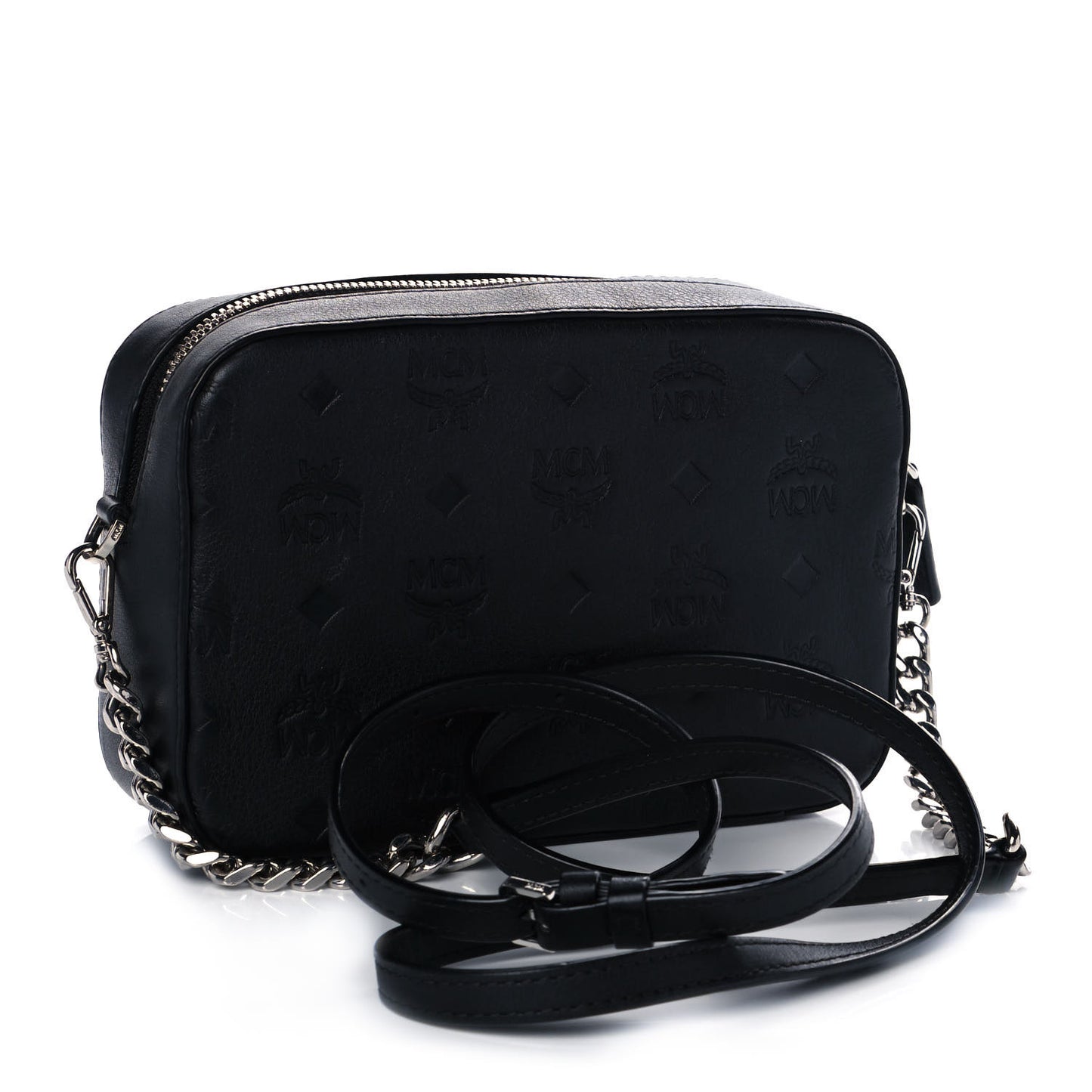 Calfskin Ottomar Monogram Klara Crossbody Bag Black