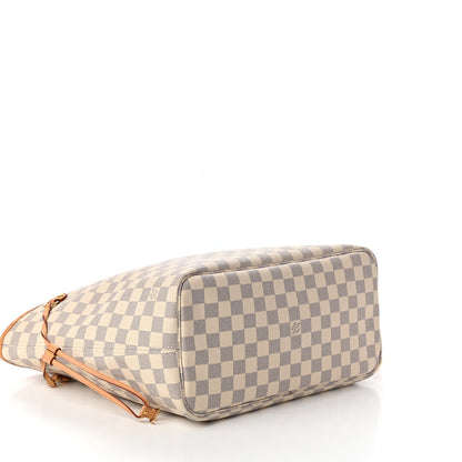 Louis Vuitton Damier Azur Neo Neverfull MM Rose Ballerine 4 of 11