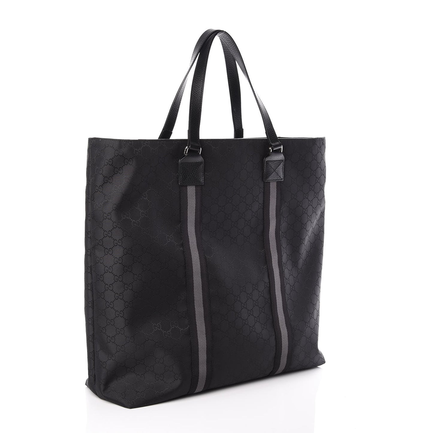 Nylon Monogram Tote Black
