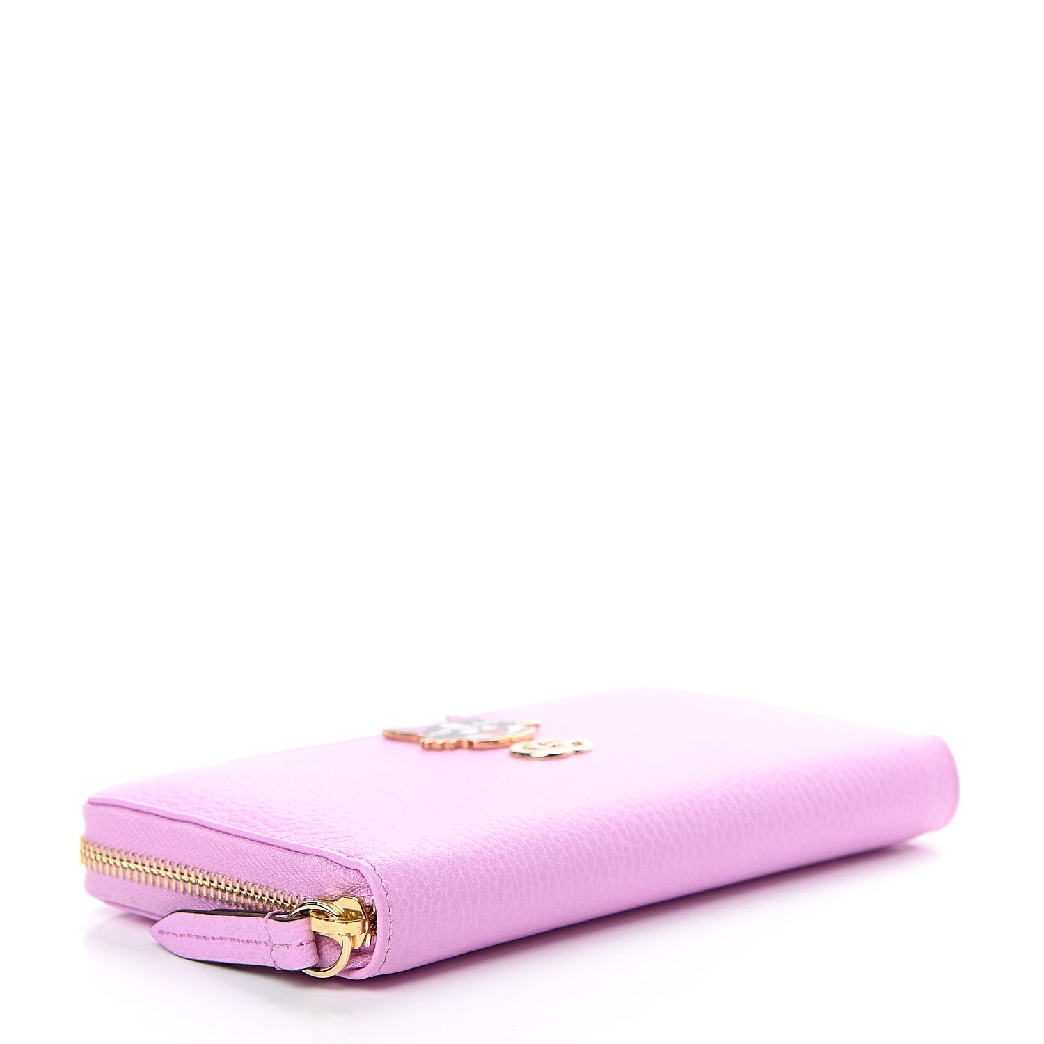 Gucci Dollar Calfskin GG Marmont Bosco Zip Around Wallet Malva 3 of 7