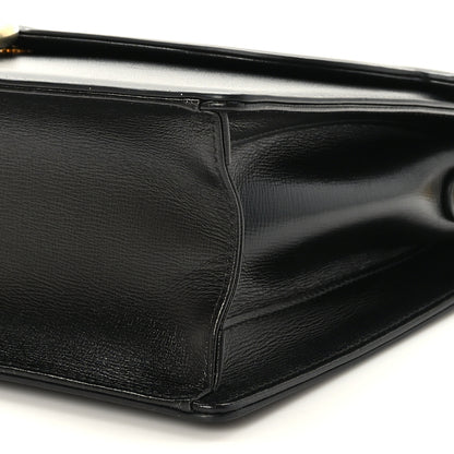 Gucci Textured Calfskin Medium Torchon GG Ring Shoulder Bag Black 9 of 9