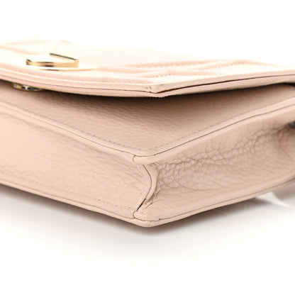 Christian Dior Grained Calfskin Diorama Wallet on Chain Pouch Nude 9 of 13