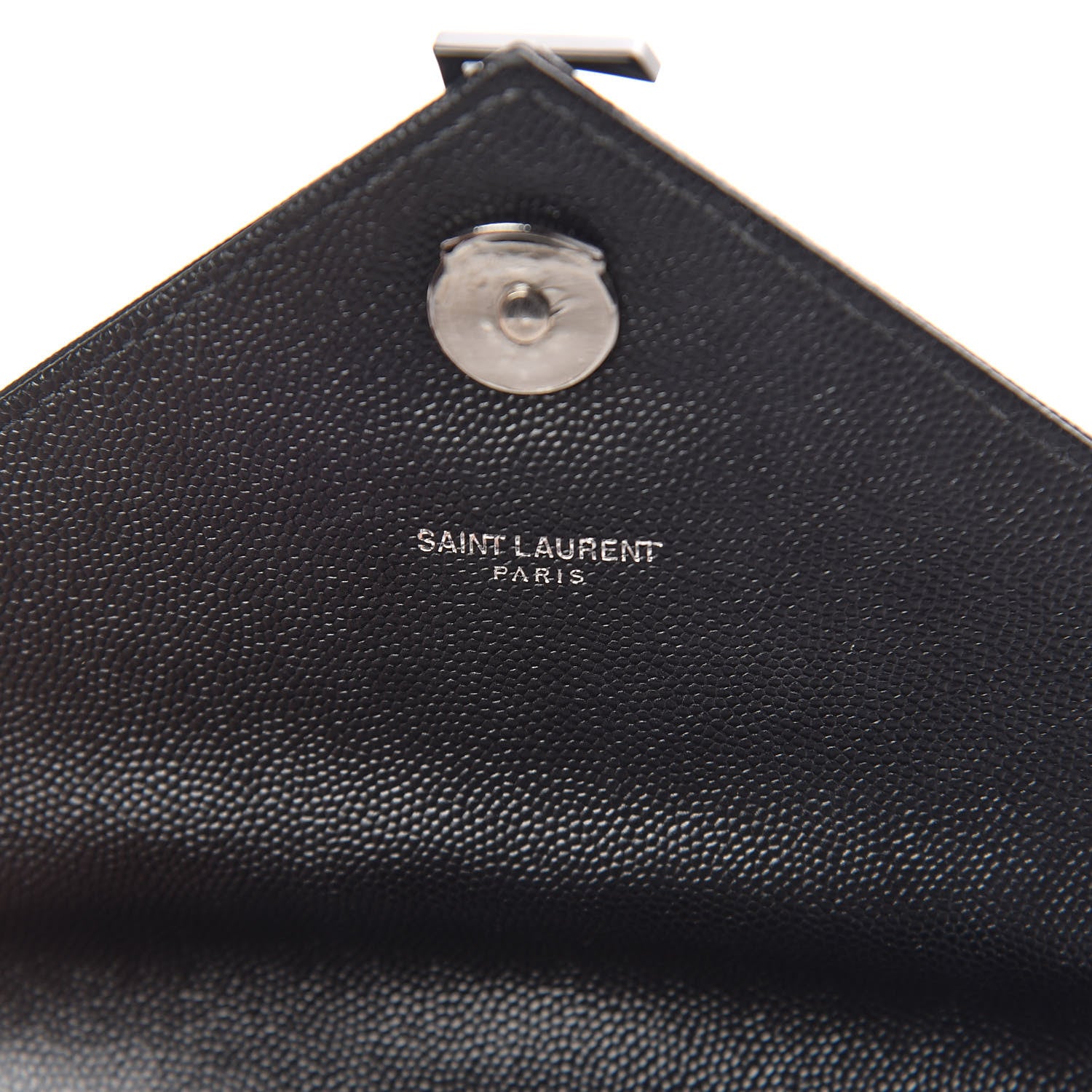 Saint Laurent Grain De Poudre Textured Mixed Matelasse Triquilt Medium Monogram Satchel Black 9 of 10
