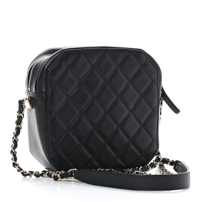 Chanel Lambskin Quilted CC On Top Vanity Black 3 of 11