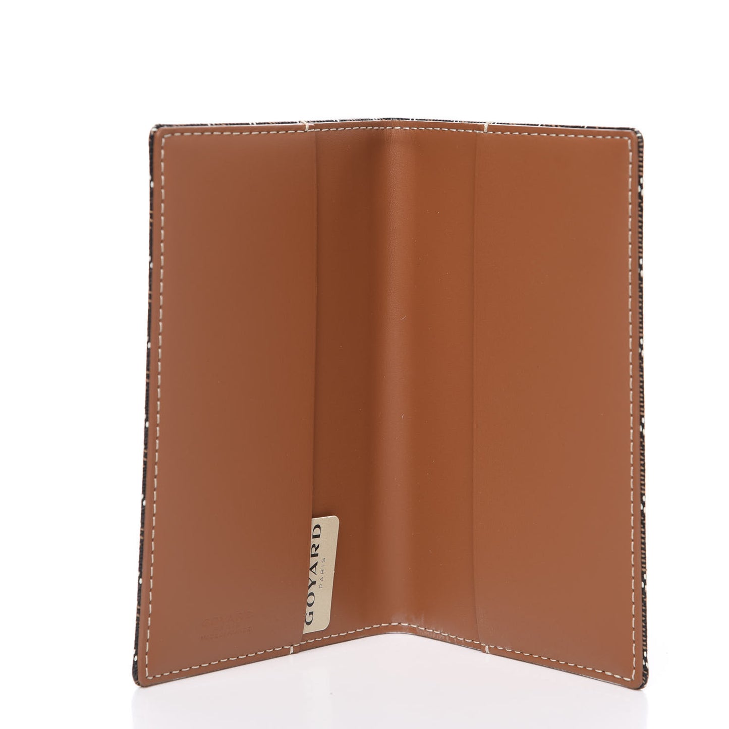 Goyardine Passport Holder Black Gold