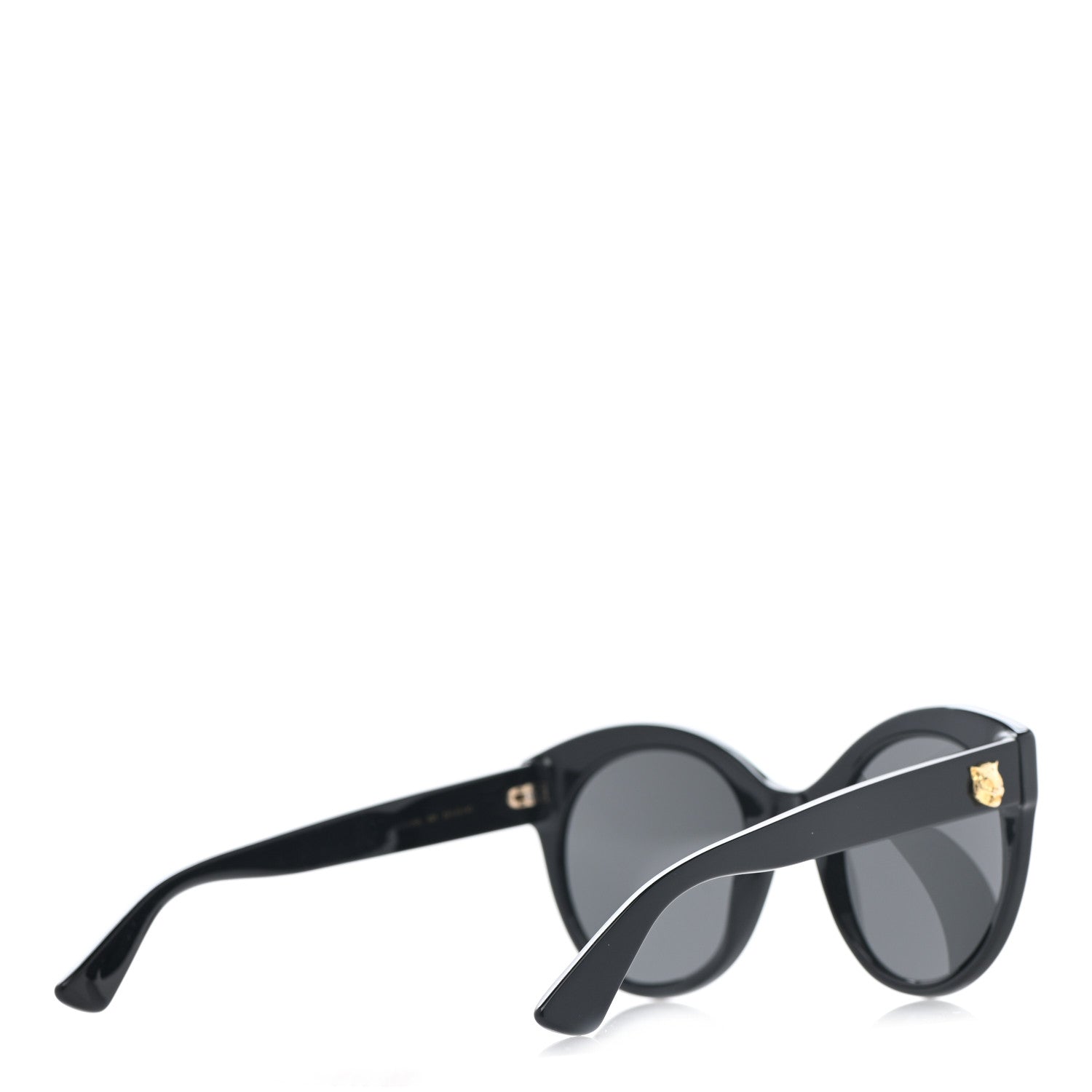Gucci Round GG Sunglasses GG0028S Black 4 of 9