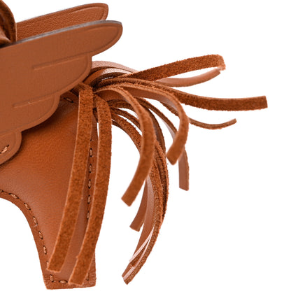 Hermes Milo Lambskin Swift Grigri Rodeo Pegase Horse Bag Charm PM Gold 6 of 7