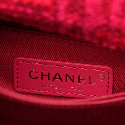 Chanel Tweed Mini Coco Handle Flap Fuchsia 6 of 11