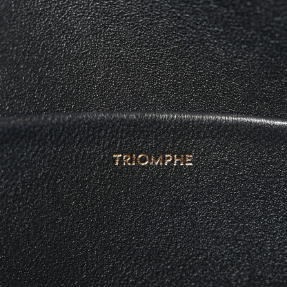 Celine Shiny Calfskin Triomphe Shoulder Bag Black 8 of 11