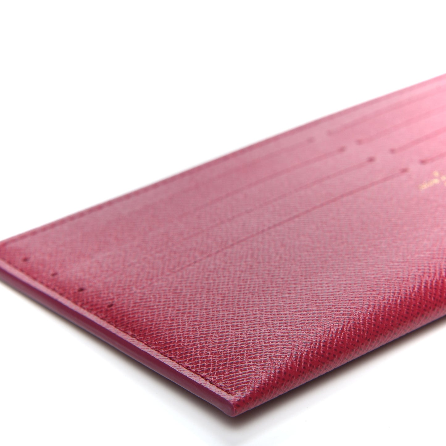 Calfskin Felicie Card Holder Insert Fuchsia