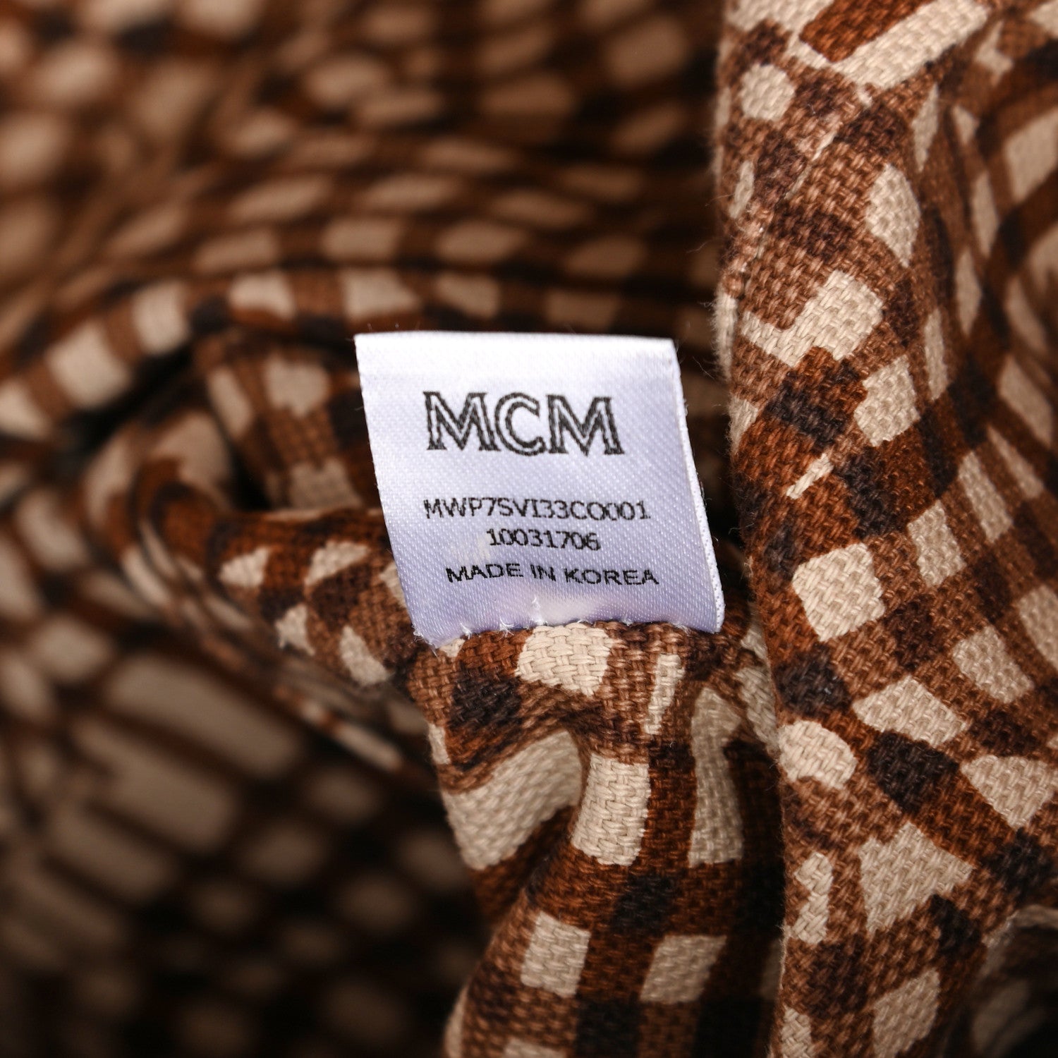 MCM Visetos Medium Liz Reversible Shopper Tote Cognac 7 of 10