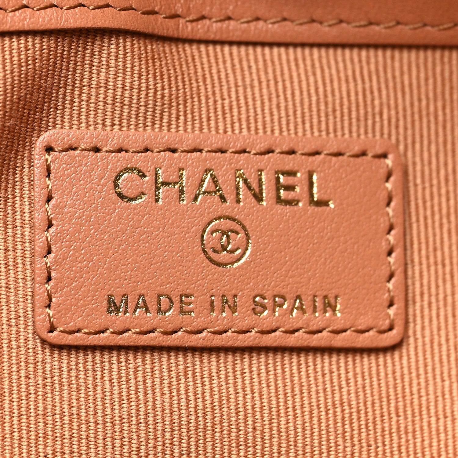 Chanel Goatskin Quilted Large Chanel 19 Pouch Brown 6 of 10