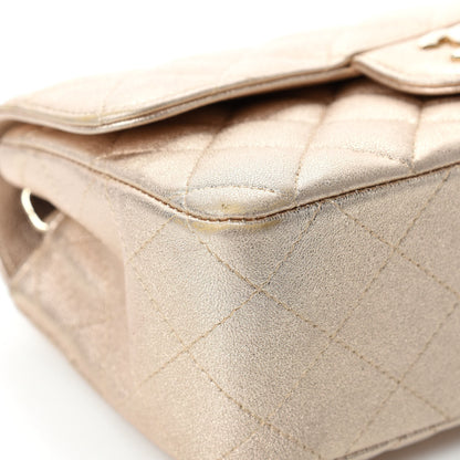 Chanel Metallic Lambskin Quilted Mini Rectangular Flap Gold 8 of 13