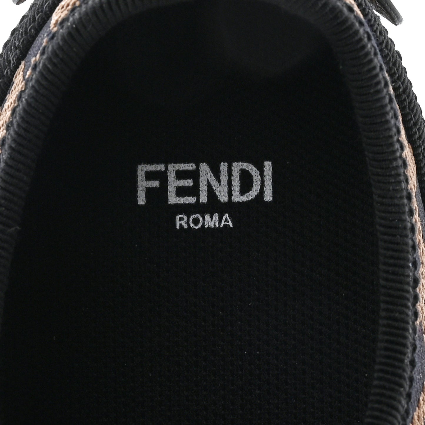 Fabric FF Micro-Perforated Rise Low Top Sneakers 39 Tobacco Black