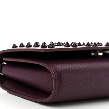 Christian Louboutin Calfskin Spikes Loubinthesky Paloma Merlot 9 of 11