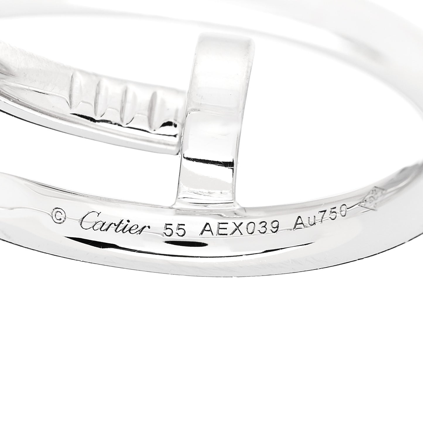 18K White Gold Juste Un Clou Ring 55 7.25
