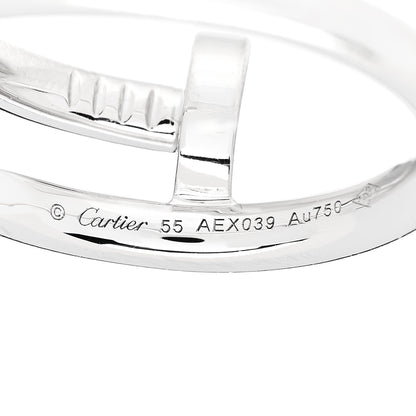 Cartier 18K White Gold Juste Un Clou Ring 55 7.25 4 of 5