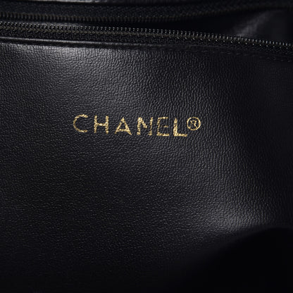 Chanel Lambskin Shopping Tote Black 6 of 12