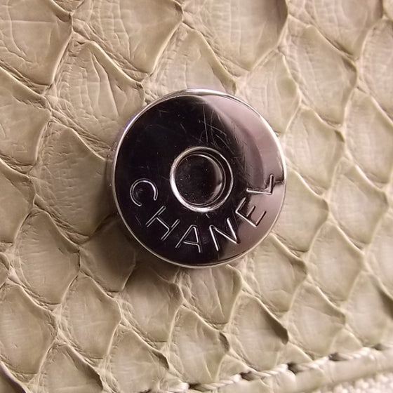 Chanel Python Cerf Shopper 7 of 12