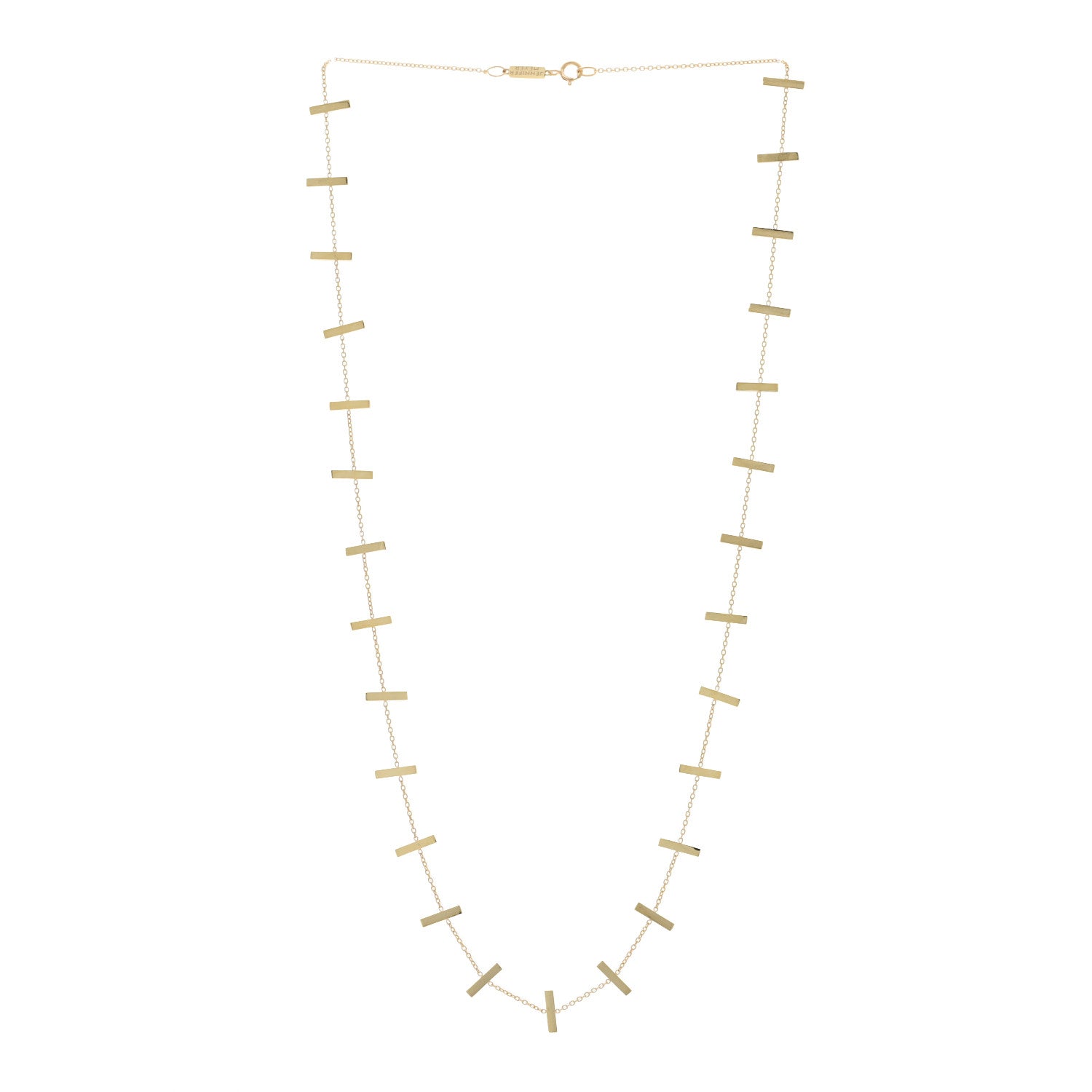 Jennifer Meyer 18K Yellow Gold Cross Bar Necklace 3 of 5