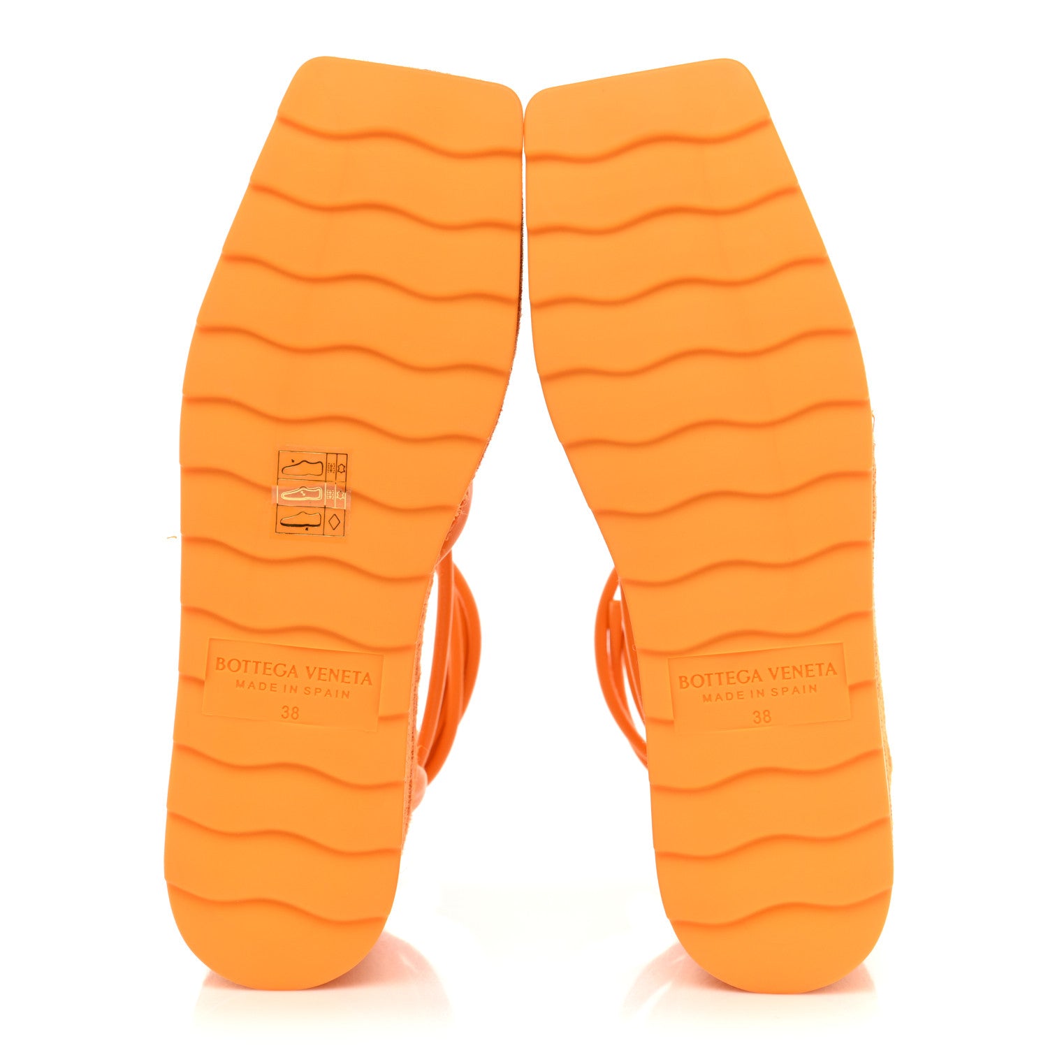 Bottega Veneta Mesh Lambskin Sporty Web Stretch Ankle Tie Espadrilles 38 Tangerine 6 of 8