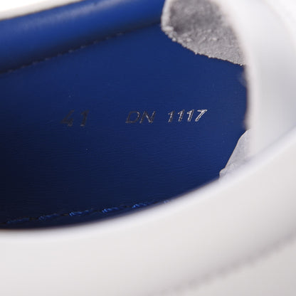 Givenchy Calfskin Mink Fur Womens Urban Street Sneakers 41 White Electric Blue 11 of 12