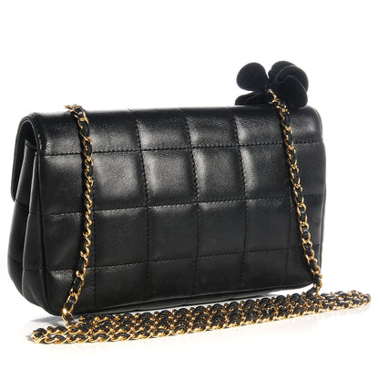 Chanel Lambskin Camellia Mini Flap Black 3 of 7