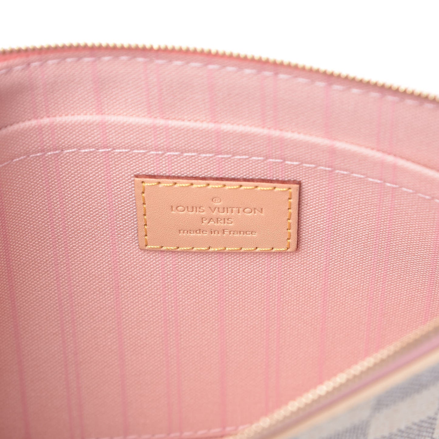 Damier Azur Neverfull MM GM Pochette Rose Ballerine