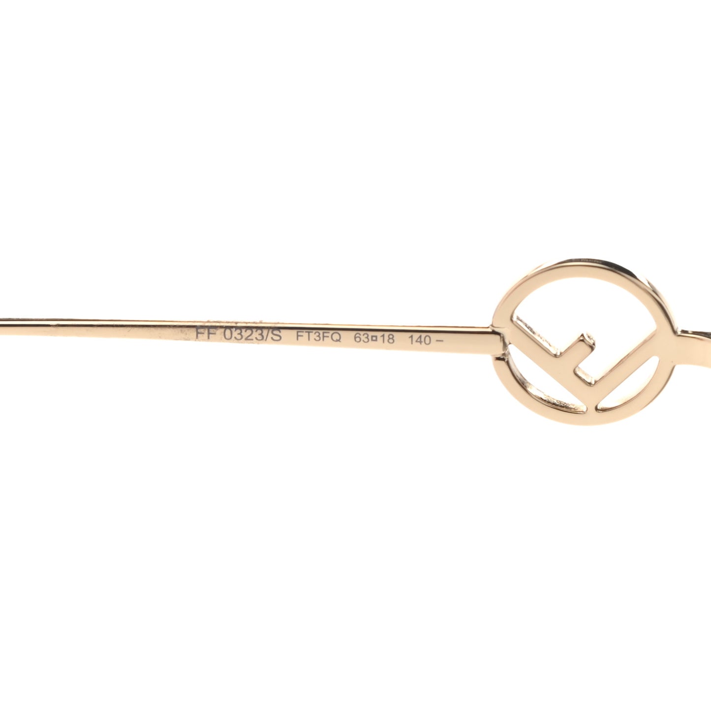 Metal F is Fendi Sunglasses FF 0323/S Gold