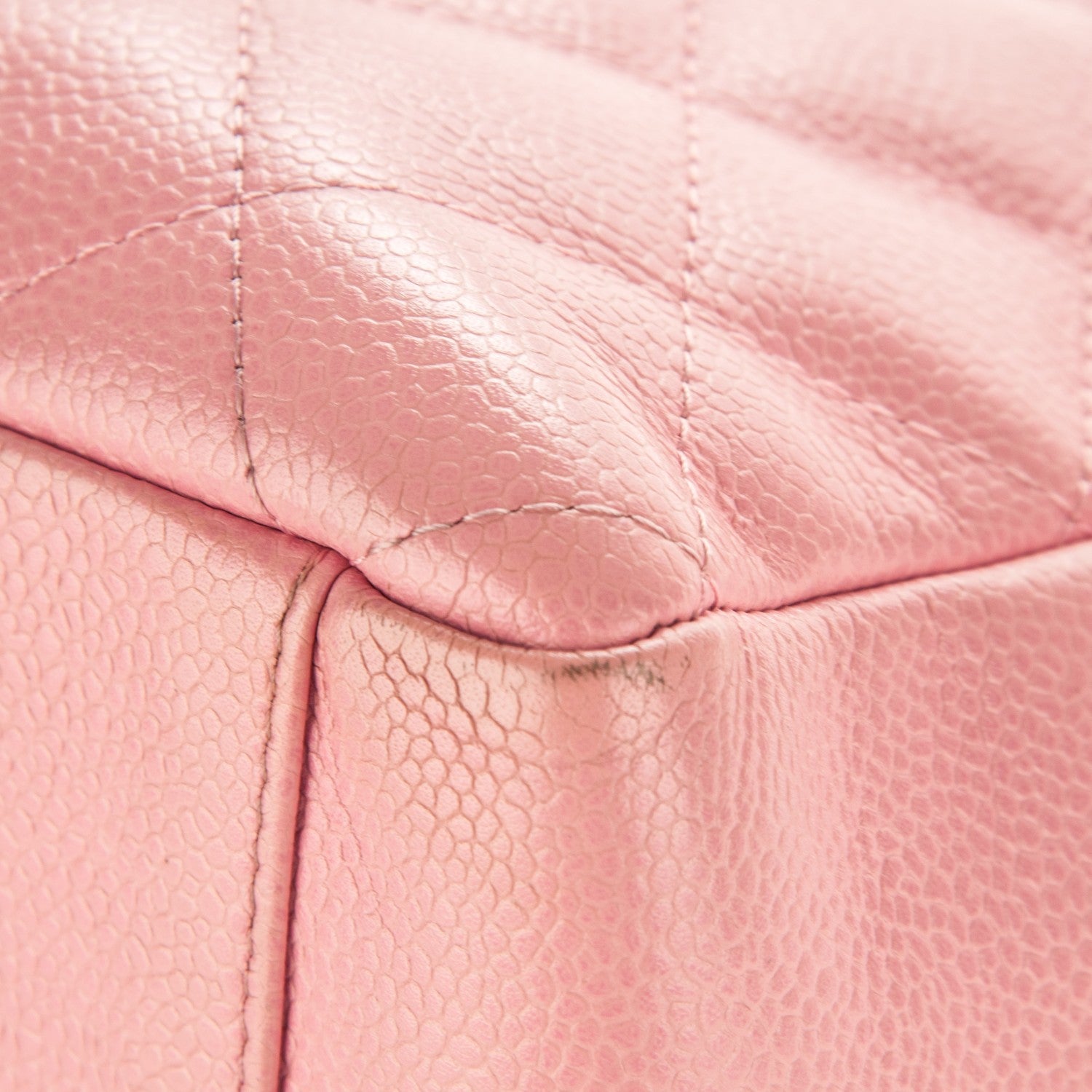 Chanel Caviar Quilted Petit Shopping Tote PST Pink 9 of 14