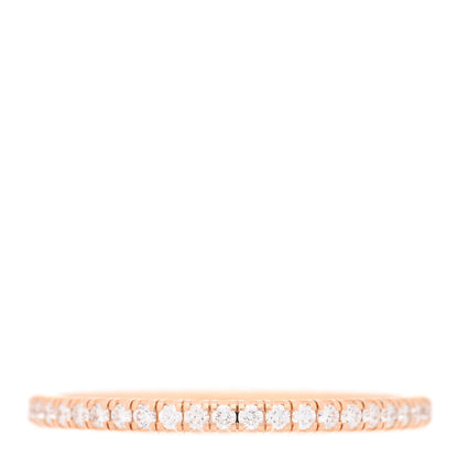 Cartier 18K Pink Gold Diamond 1.5mm Etincelle de Cartier Wedding Band Ring 50 5.25 3 of 5