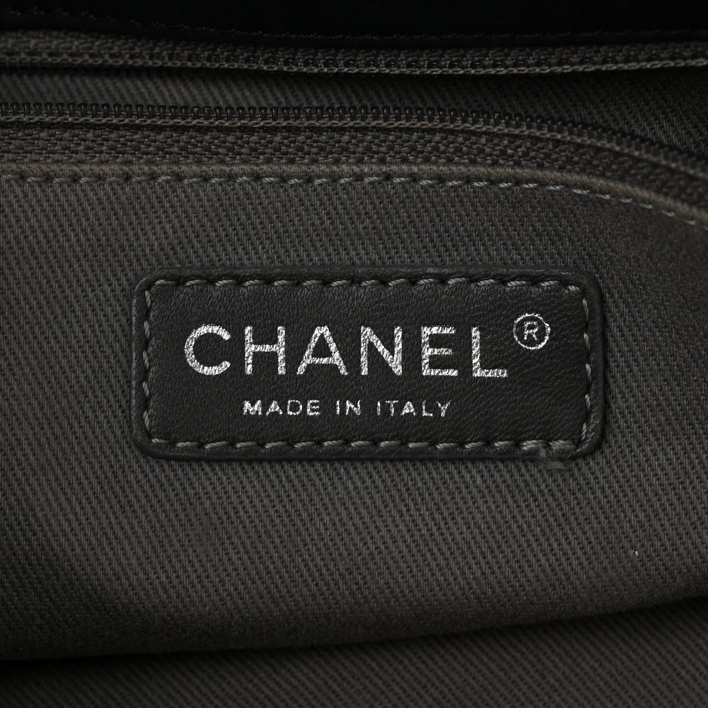 Iridescent Calfskin Glint Flap Black