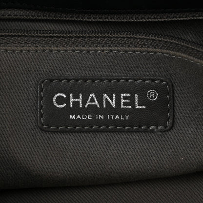 Chanel Iridescent Calfskin Glint Flap Black 6 of 13