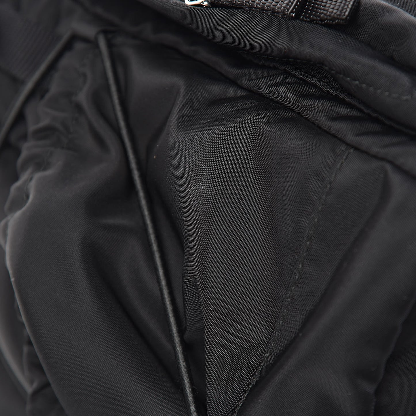 Tessuto Nylon Montagna Double Buckle Backpack Black
