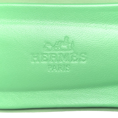 Hermes Epsom Oran Sandals 38 Vert Pomme 8 of 8