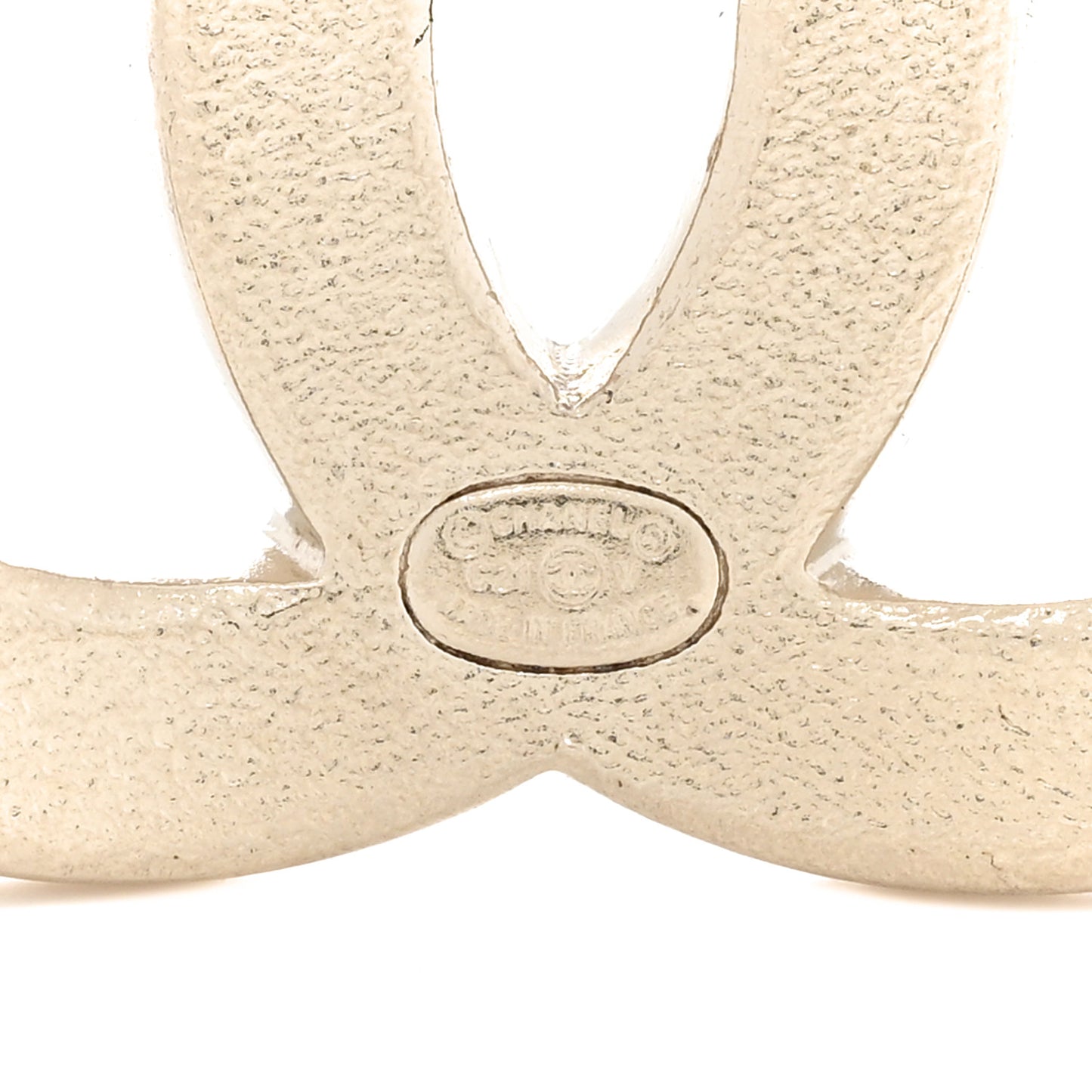 Crystal CC Brooch Light Gold