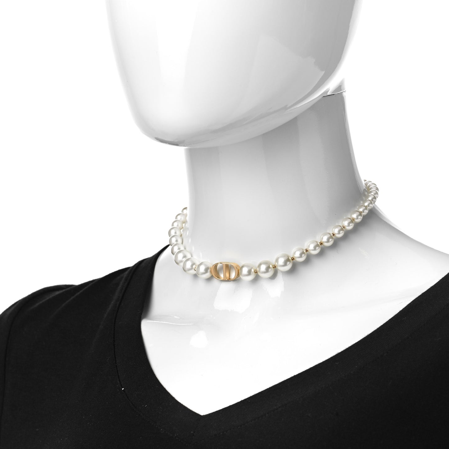 Pearl 30 Montaigne Choker Necklace Gold