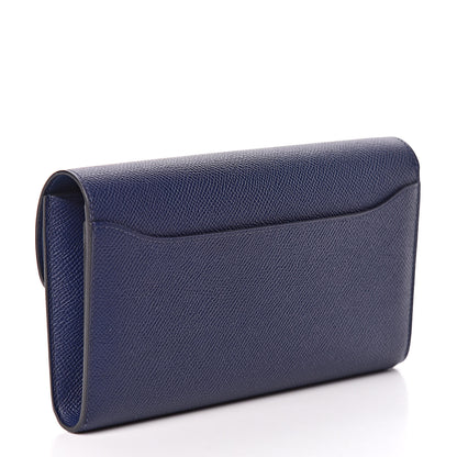 Hermes Epsom Constance Long Wallet Bleu Saphir 3 of 8