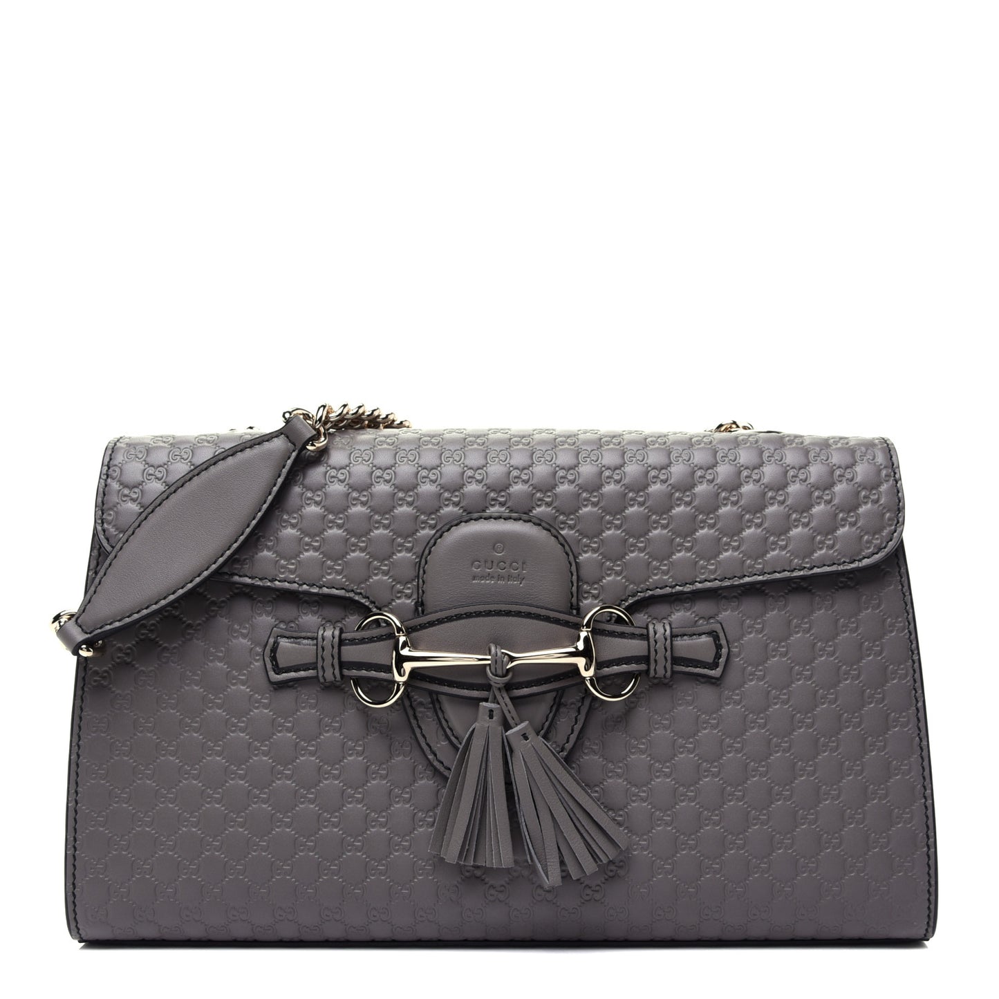 Soft Microguccissima Medium Emily Chain Shoulder Bag Loess