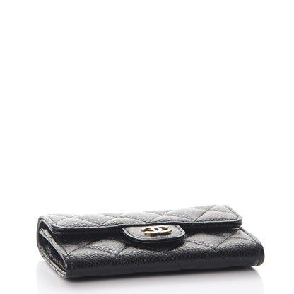 Chanel Caviar Quilted Flap Card Holder Black 4 of 9