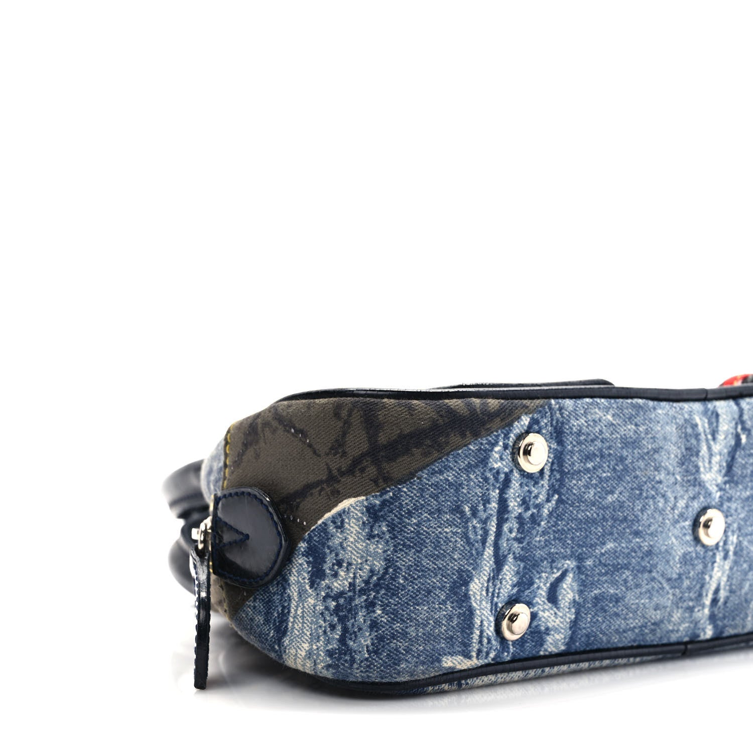 Christian Dior Denim Speedway Mini Saddle Bowler Blue 9 of 12