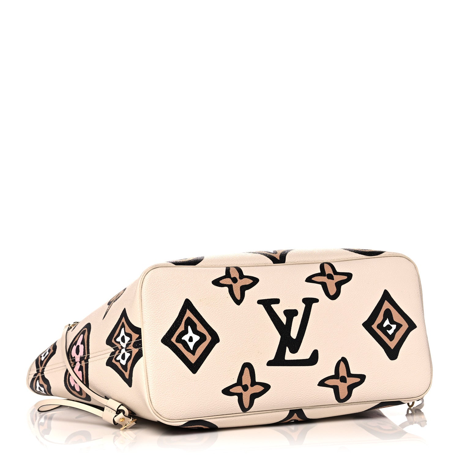 Louis Vuitton Monogram Giant Wild At Heart Neverfull MM Creme 5 of 10