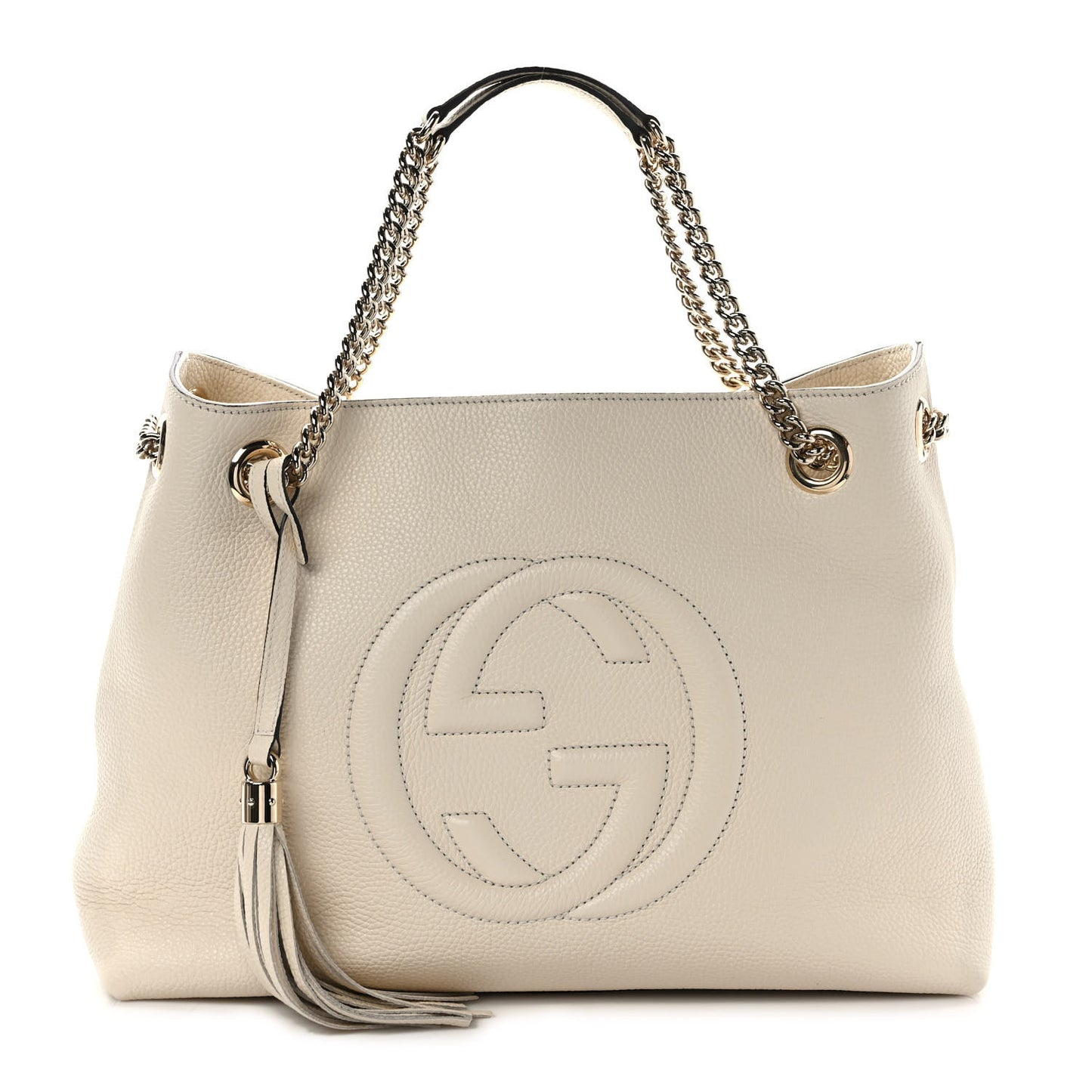 Cellarius Calfskin Medium Soho Chain Shoulder Bag Ivoire