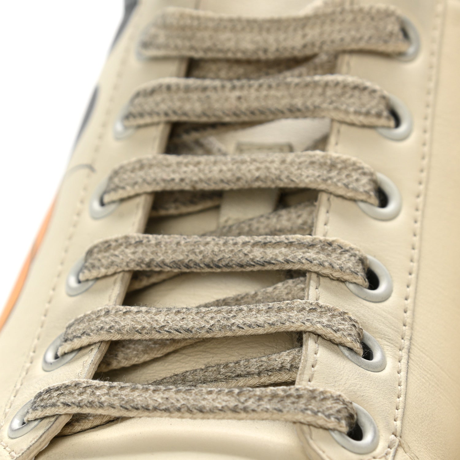 Gucci X DISNEY Miro Soft Calfskin Mickey Mouse Print Womens Ace Sneakers 38.5 Ivory Deep Orange 9 of 13