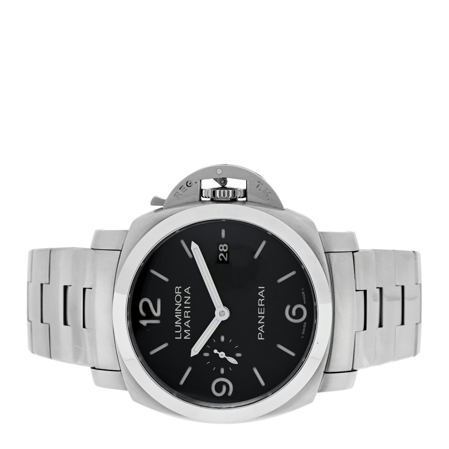 Panerai Stainless Steel 44mm Luminor Marina 1950 3 Days Automatic Watch Black PAM00328 2 of 5